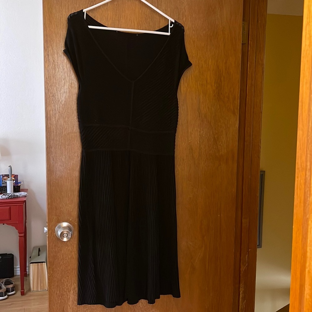 Black pleated dress from Stitch Fix. Worn one time